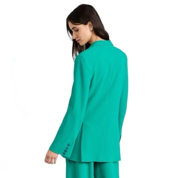 BAUM UND PFERDGARTEN Women’s Bristol One Button Blazer. Teal Blue Size 40 #1288 - Picture 4 of 11